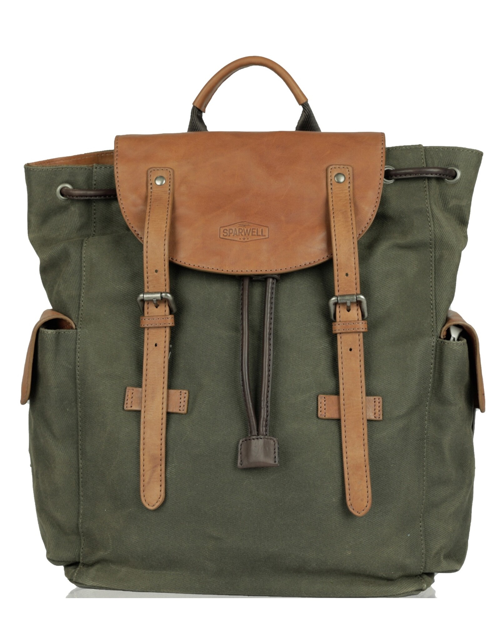 Sparwell Leather backpacks Leather shoppers - Sparwell Backpack Spacious Sebastian green