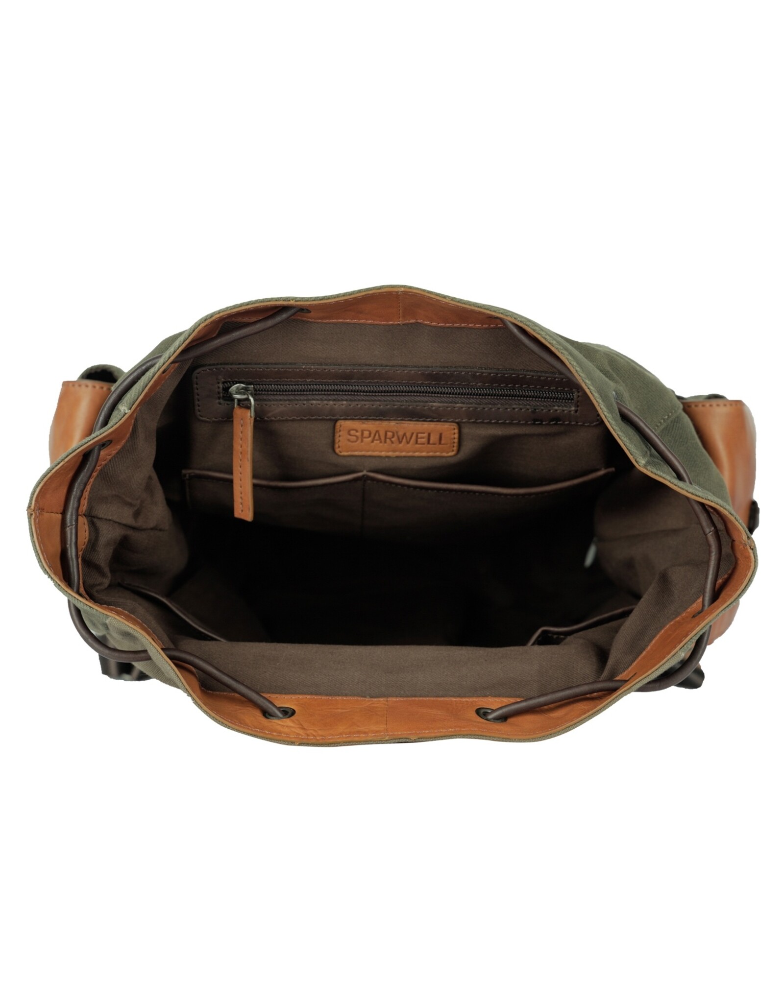 Sparwell Leather backpacks Leather shoppers - Sparwell Backpack Spacious Sebastian green