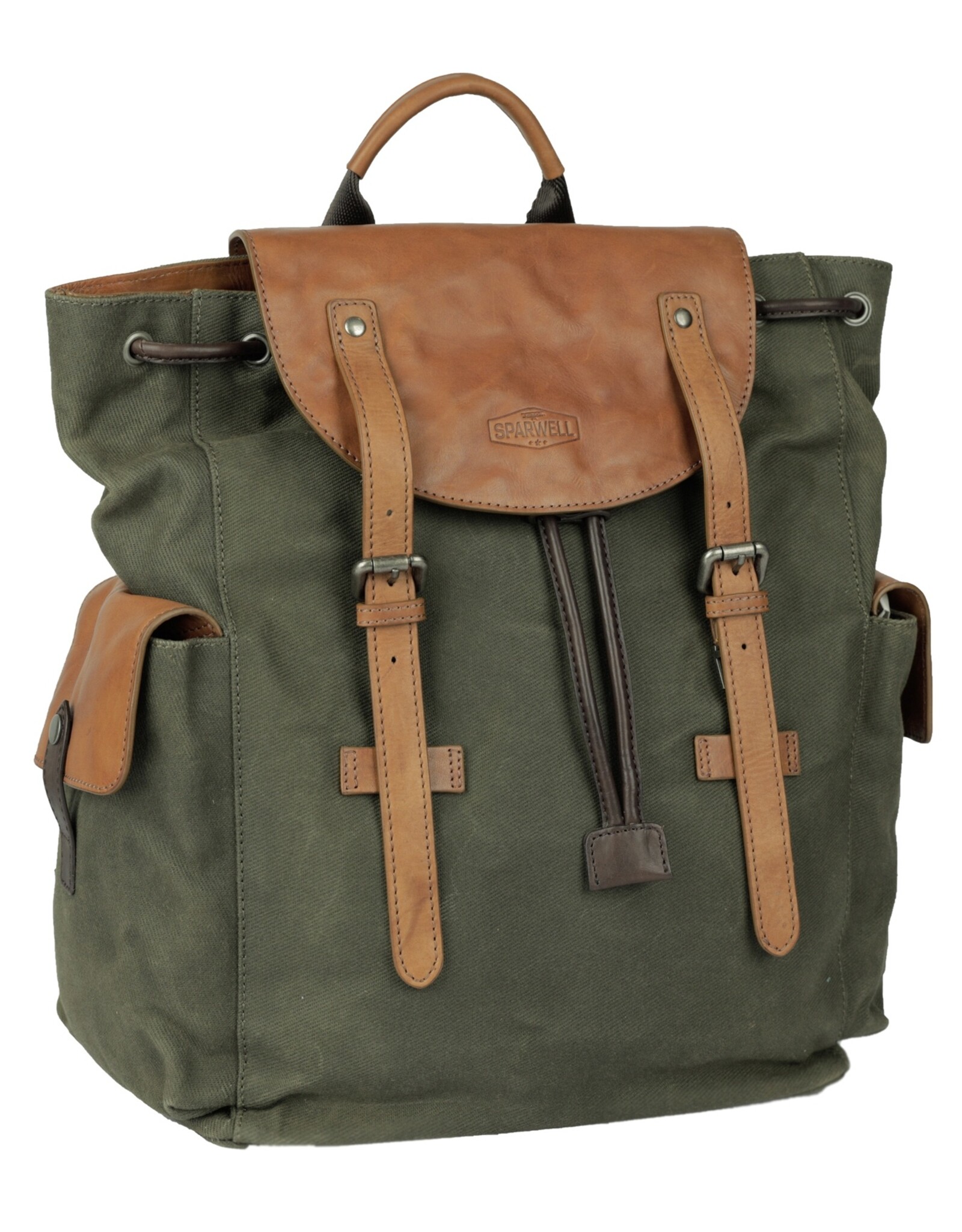 Sparwell Leather backpacks Leather shoppers - Sparwell Backpack Spacious Sebastian green