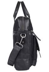 Sparwell Leather laptop bags - Sparwell Laptop bag Sure Smith black 14"-15"