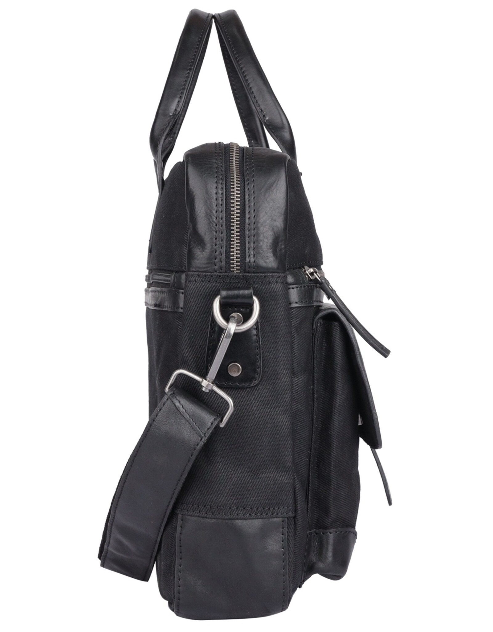 Sparwell Leather laptop bags - Sparwell Laptop bag Sure Smith black 14"-15"