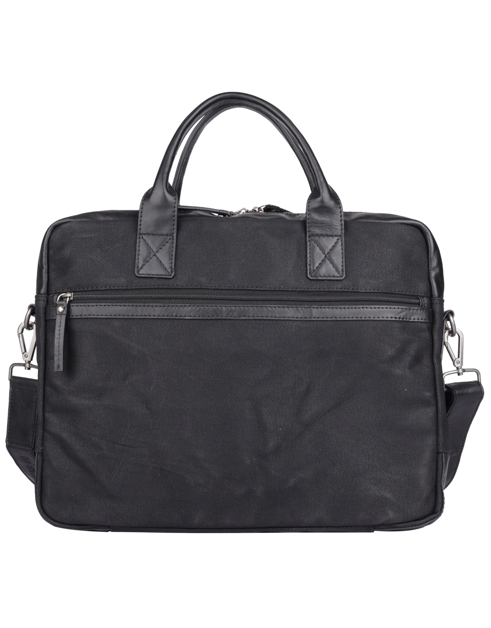 Sparwell Leren werktassen en Leren laptoptassen - Sparwell Laptoptas Sure Smith zwart 14"-15"