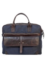Sparwell Leather laptop bags - Sparwell Laptop bag Sure Smith navy 14"-15"