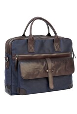 Sparwell Leather laptop bags - Sparwell Laptop bag Sure Smith navy 14"-15"