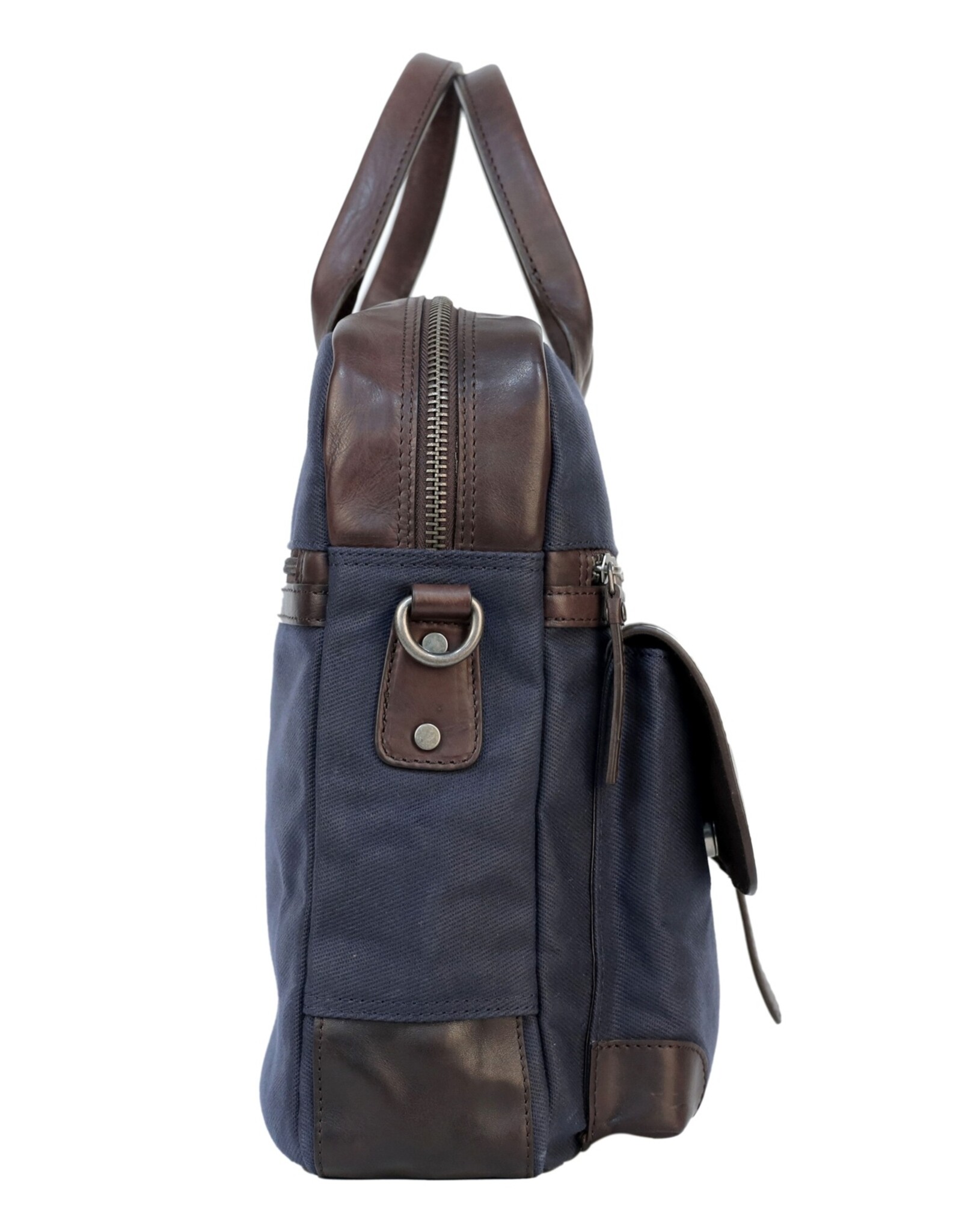 Sparwell Leather laptop bags - Sparwell Laptop bag Sure Smith navy 14"-15"