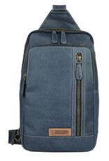 Bear Design Leren schoudertassen Leren crossbody tassen - Sparwell Crossbody tas Tenacious Trey blauw
