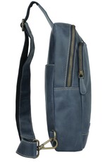 Bear Design Leren schoudertassen Leren crossbody tassen - Sparwell Crossbody tas Tenacious Trey blauw