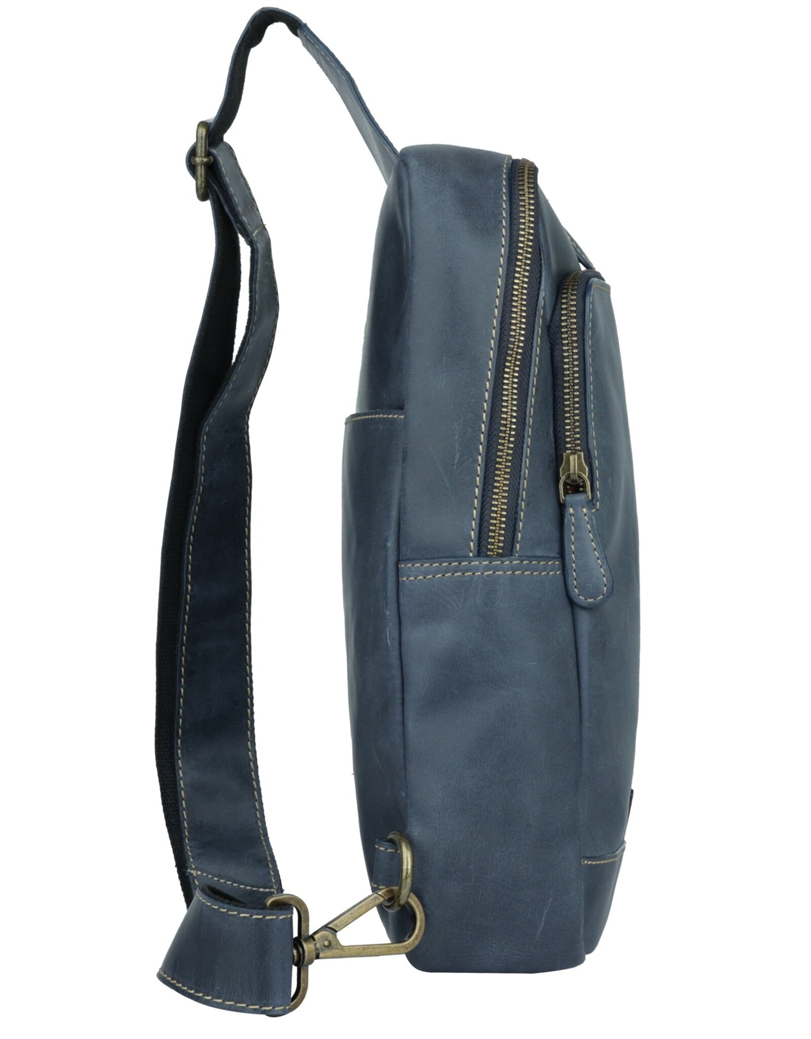 Bear Design Leren schoudertassen Leren crossbody tassen - Sparwell Crossbody tas Tenacious Trey blauw