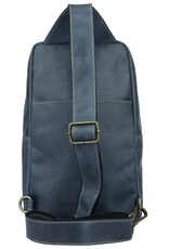 Bear Design Leren schoudertassen Leren crossbody tassen - Sparwell Crossbody tas Tenacious Trey blauw