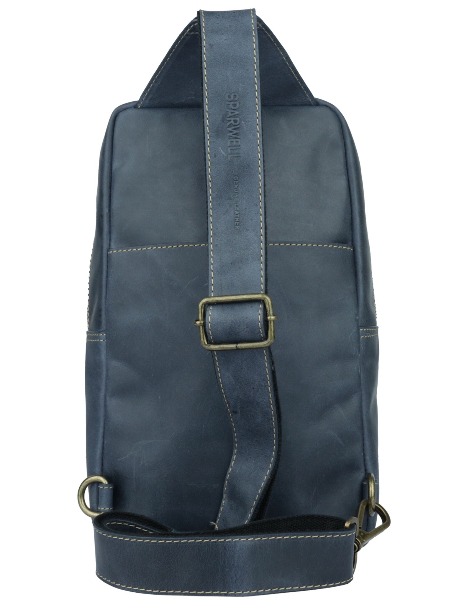 Bear Design Leren schoudertassen Leren crossbody tassen - Sparwell Crossbody tas Tenacious Trey blauw