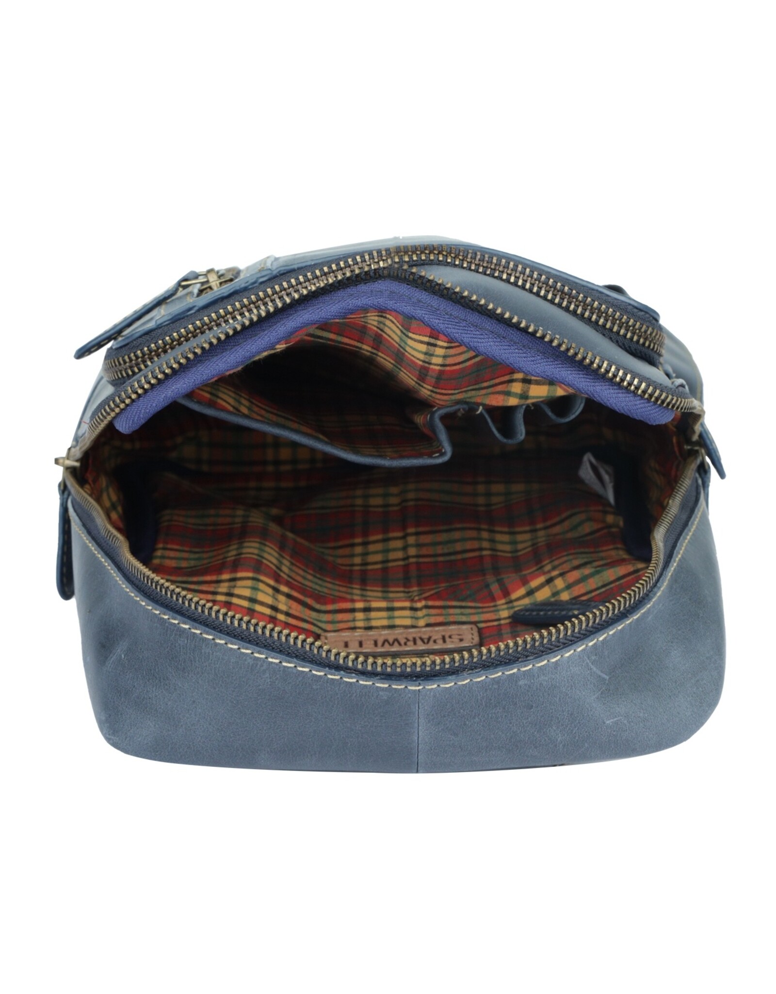 Bear Design Leather shoulderbags Leather crossbody bags - Sparwell Crossbody bag Tenacious Trey blue