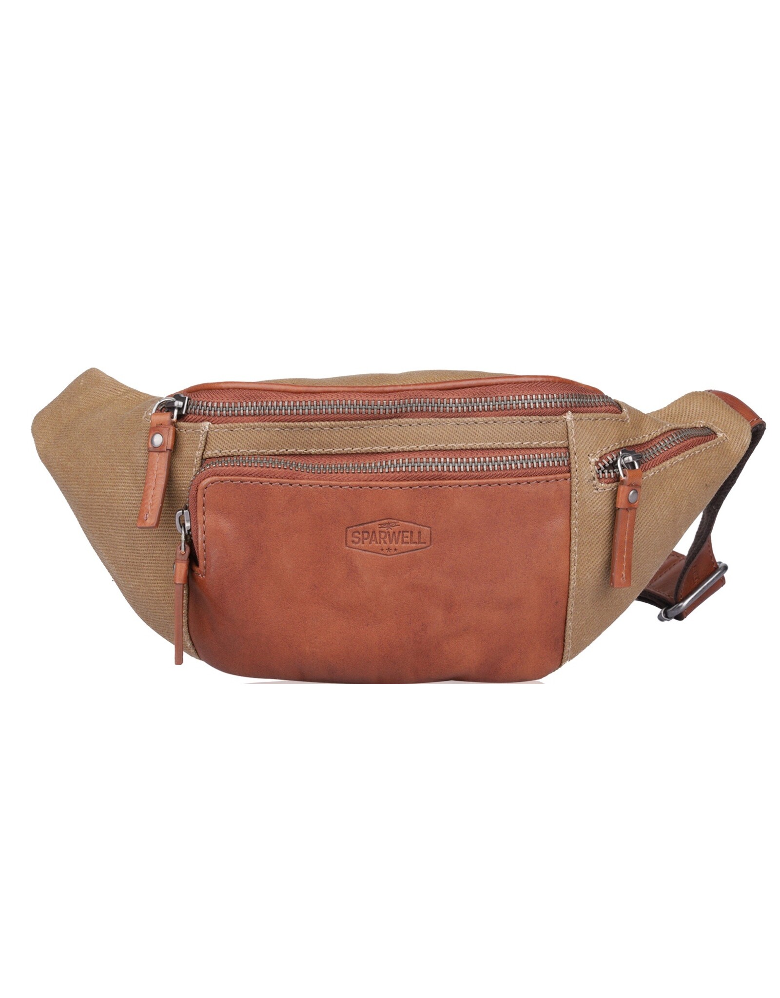 Sparwell Leren Festivaltasjes, heuptassen en riemtassen - Sparwell Heuptas-Fanny pack-Crossbody Simple Sloan beige