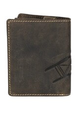Sparwell Leather Wallets - Sparwell Billfold Wallet Miles vert. d.brown