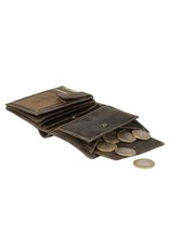 Sparwell Leather Wallets - Sparwell Billfold Wallet Miles vert. d.brown