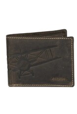 Sparwell Leather Wallets - Sparwell Trifold Wallet Miles horiz. d.brown
