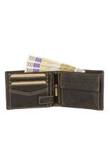 Sparwell Leather Wallets - Sparwell Trifold Wallet Miles horiz. d.brown