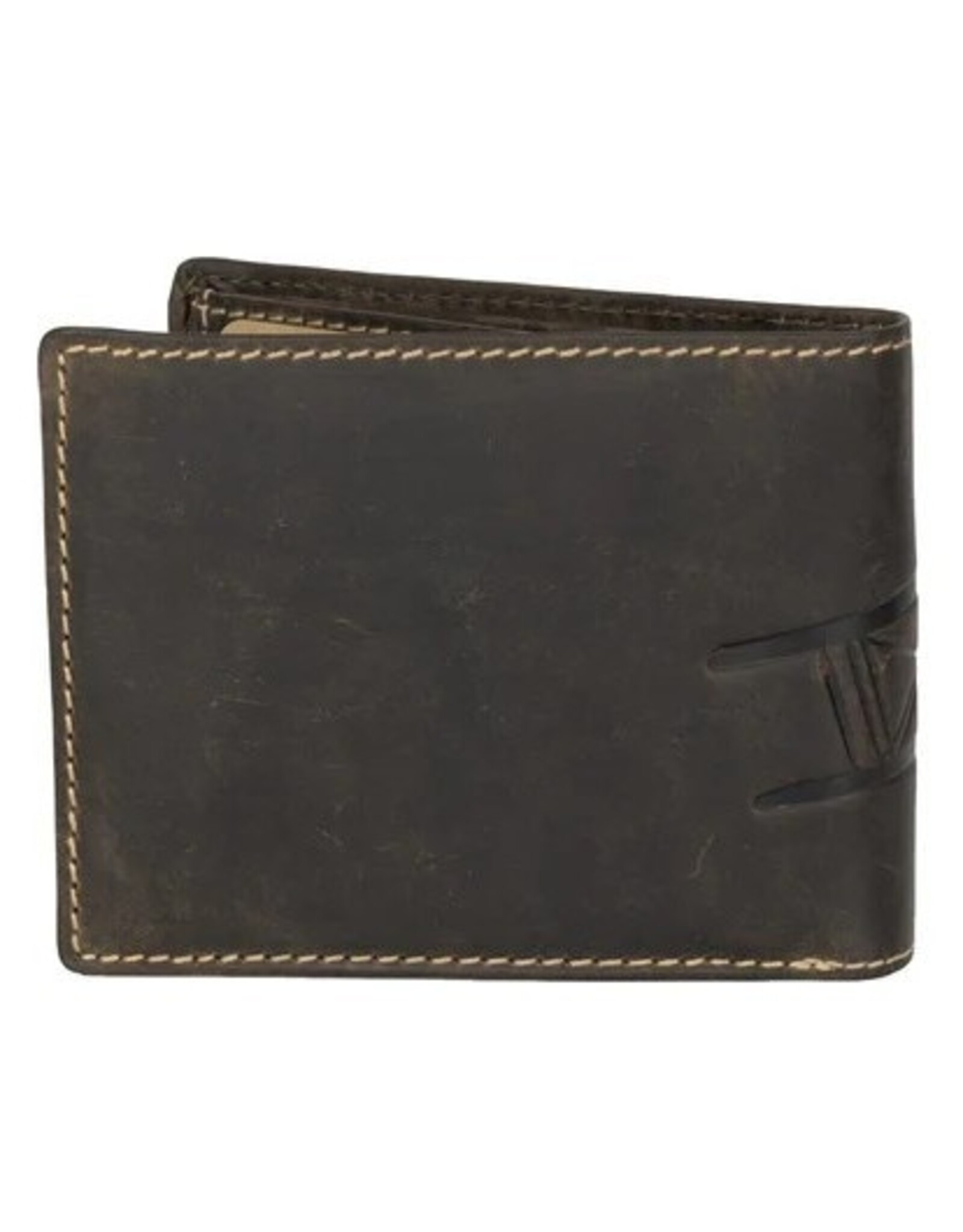 Sparwell Leather Wallets - Sparwell Trifold Wallet Miles horiz. d.brown