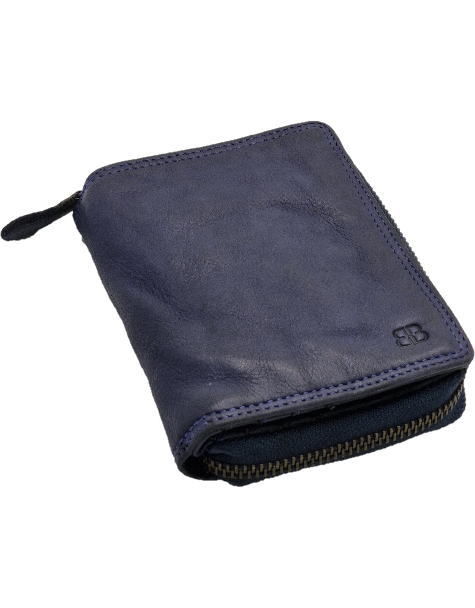 Bellicci Leren Portemonnees - Bellicci Portemonne Greta blauw