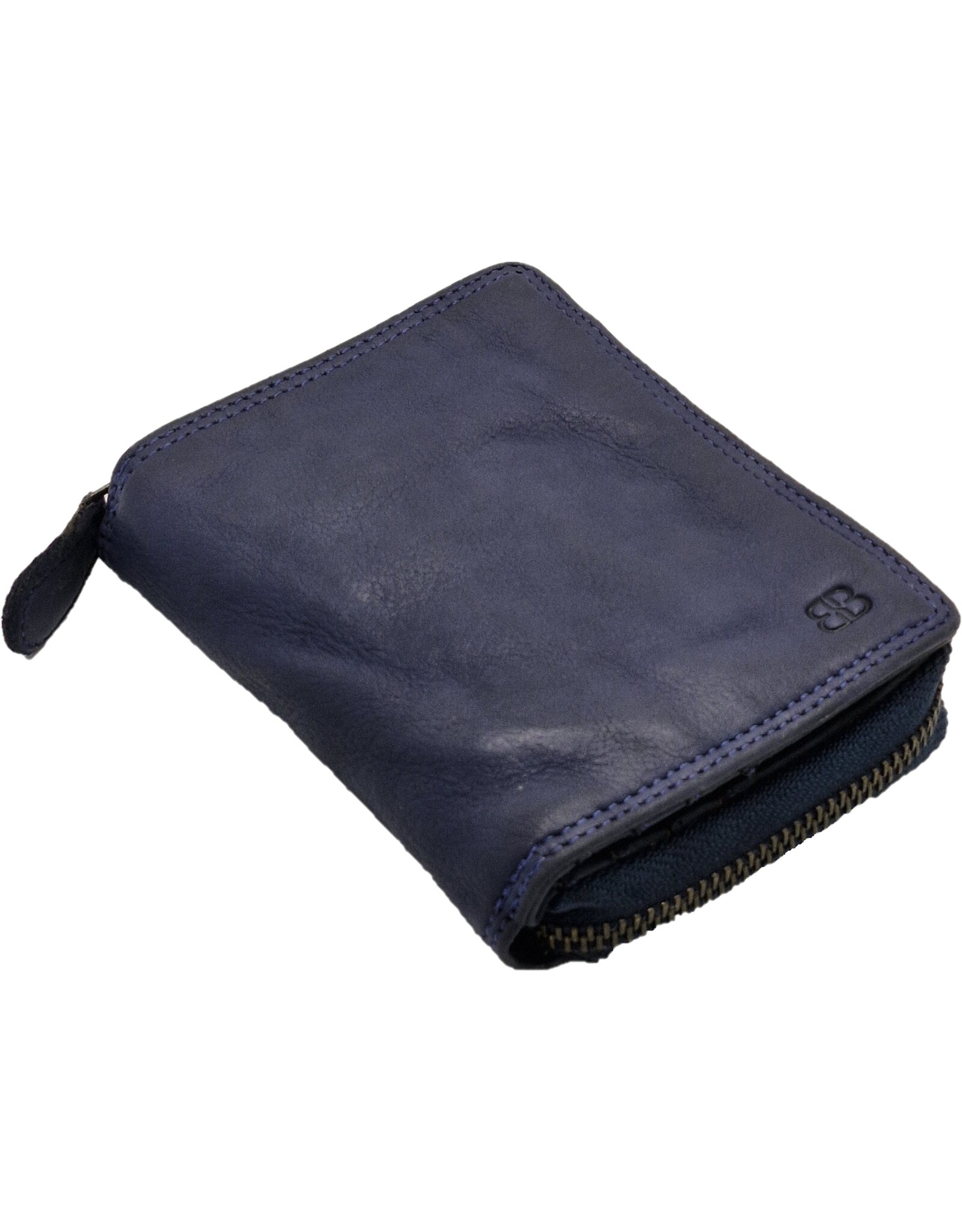 Bellicci Leren Portemonnees - Bellicci Portemonne Greta blauw