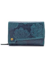 Jamestown Leather Wallets - Jamestown Wallet Lily turquoise