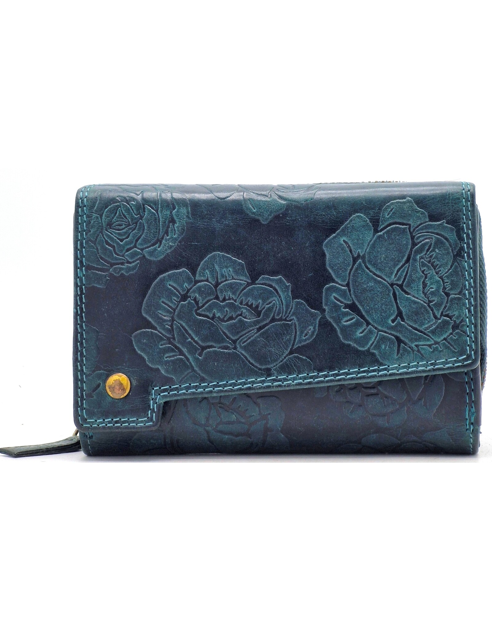 Jamestown Leren Portemonnees - Jamestown Portemonnee Lily turquoise