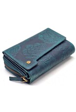 Jamestown Leather Wallets - Jamestown Wallet Lily turquoise