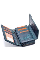 Jamestown Leren Portemonnees - Jamestown Portemonnee Lily turquoise