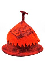 Trukado Miscellaneous - Felt Hat - Sauna Cap with Cut-out Motif Orange