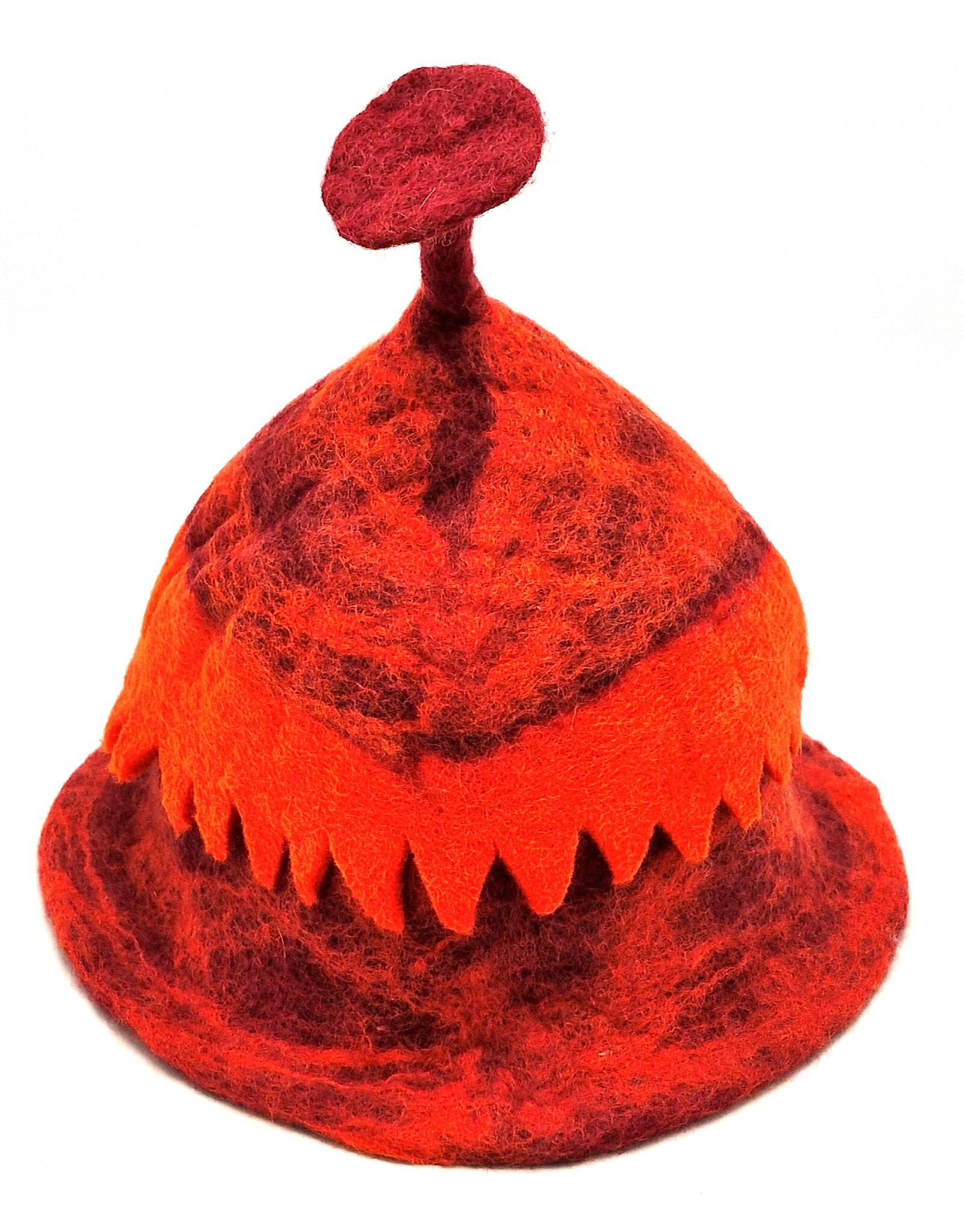 Trukado Miscellaneous - Felt Hat - Sauna Cap with Cut-out Motif Orange