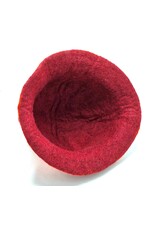 Trukado Miscellaneous - Felt Hat - Sauna Cap with Cut-out Motif Orange