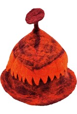 Trukado Miscellaneous - Felt Hat - Sauna Cap with Cut-out Motif Orange