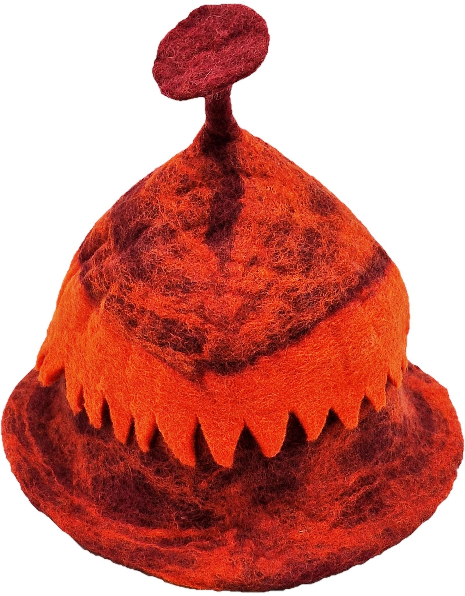 Trukado Miscellaneous - Felt Hat - Sauna Cap with Cut-out Motif Orange