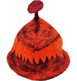 Trukado Felt Hat - Sauna Cap with Cut-out Motif Orange