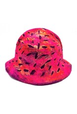 Trukado Miscellaneous -  Felt hat - Sauna cap Bordeaux-Orange-Pink