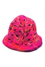Trukado Miscellaneous -  Felt hat - Sauna cap Bordeaux-Orange-Pink