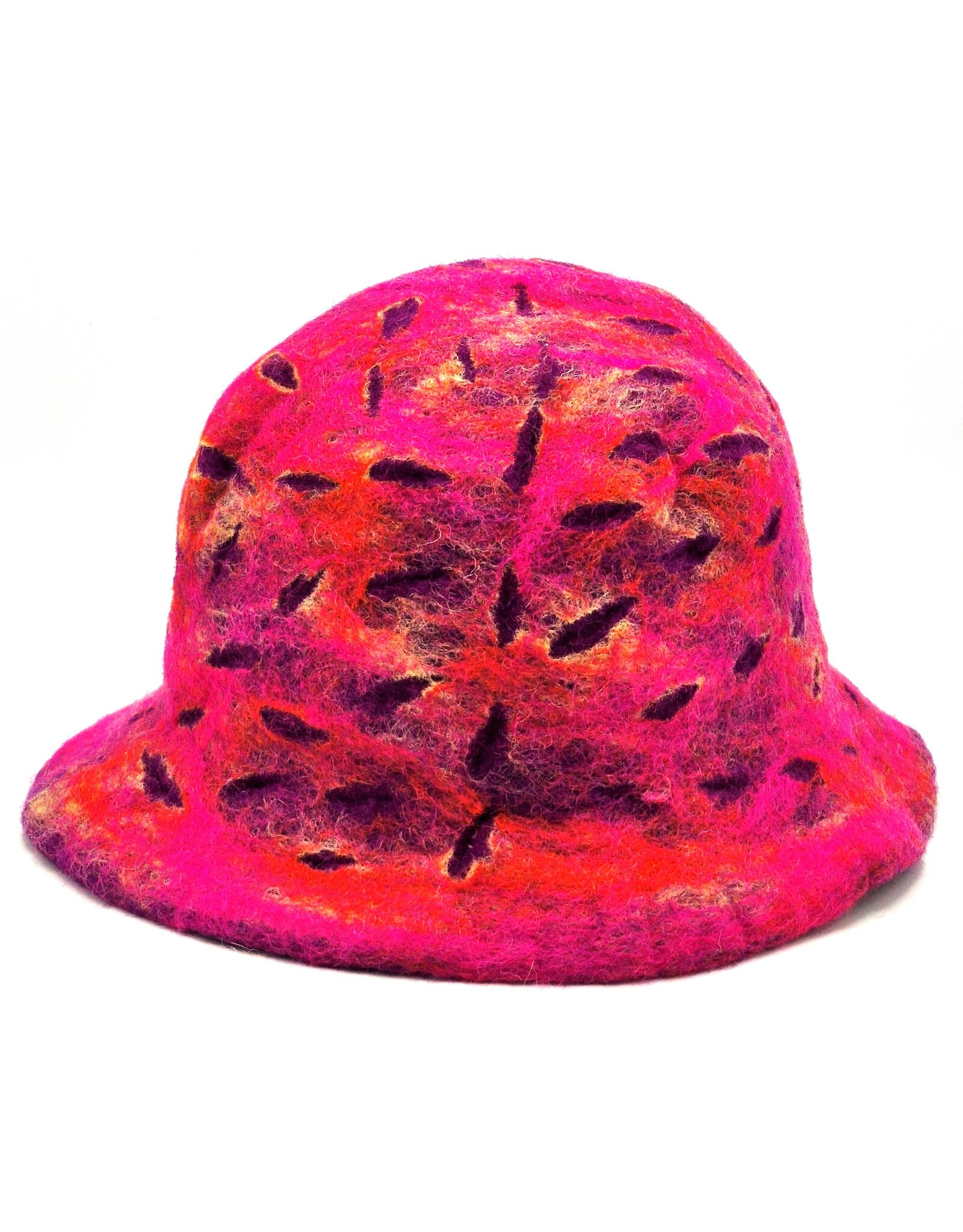 Trukado Miscellaneous -  Felt hat - Sauna cap Bordeaux-Orange-Pink