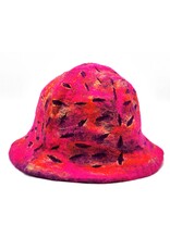 Trukado Miscellaneous -  Felt hat - Sauna cap Bordeaux-Orange-Pink