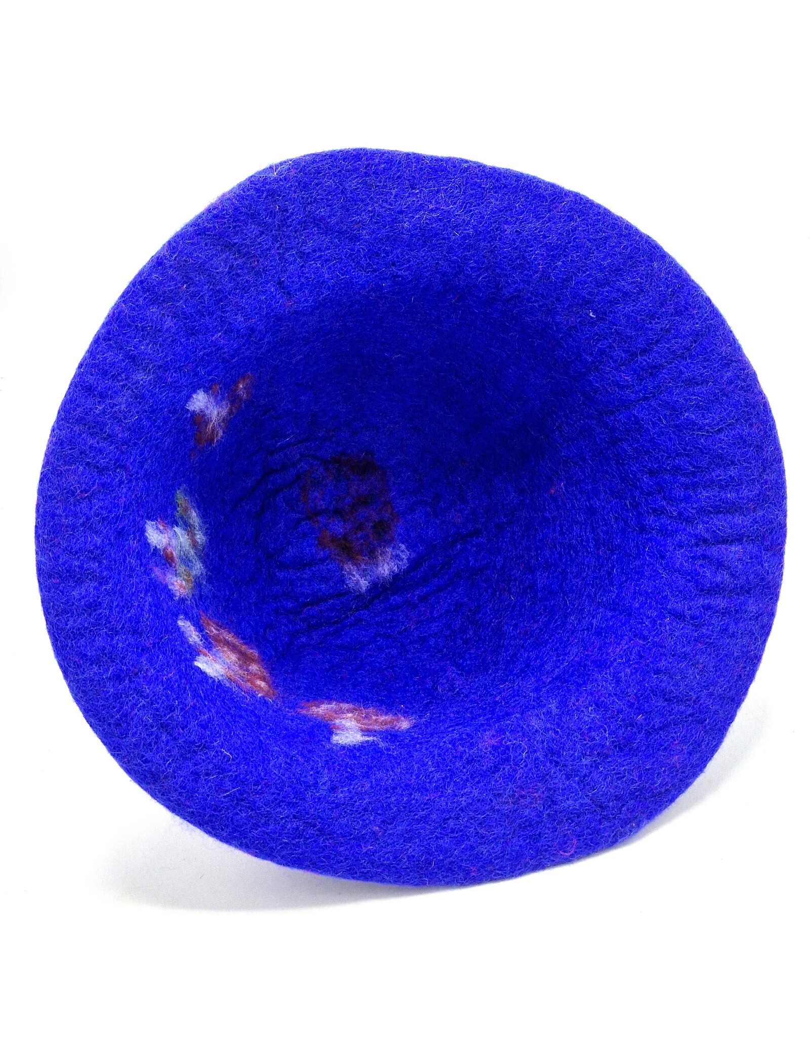 Trukado Miscellaneous - Vilten hoed - Sauna muts Paddenstoelen en Lieveheersbeestje blauw