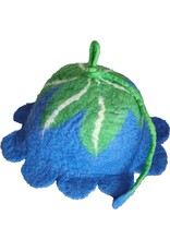 Trukado Miscellaneous - Vilten hoed Bloem Blauw-groen