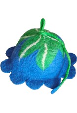 Trukado Miscellaneous - Vilten hoed Bloem Blauw-groen