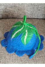 Trukado Miscellaneous - Vilten hoed Bloem Blauw-groen
