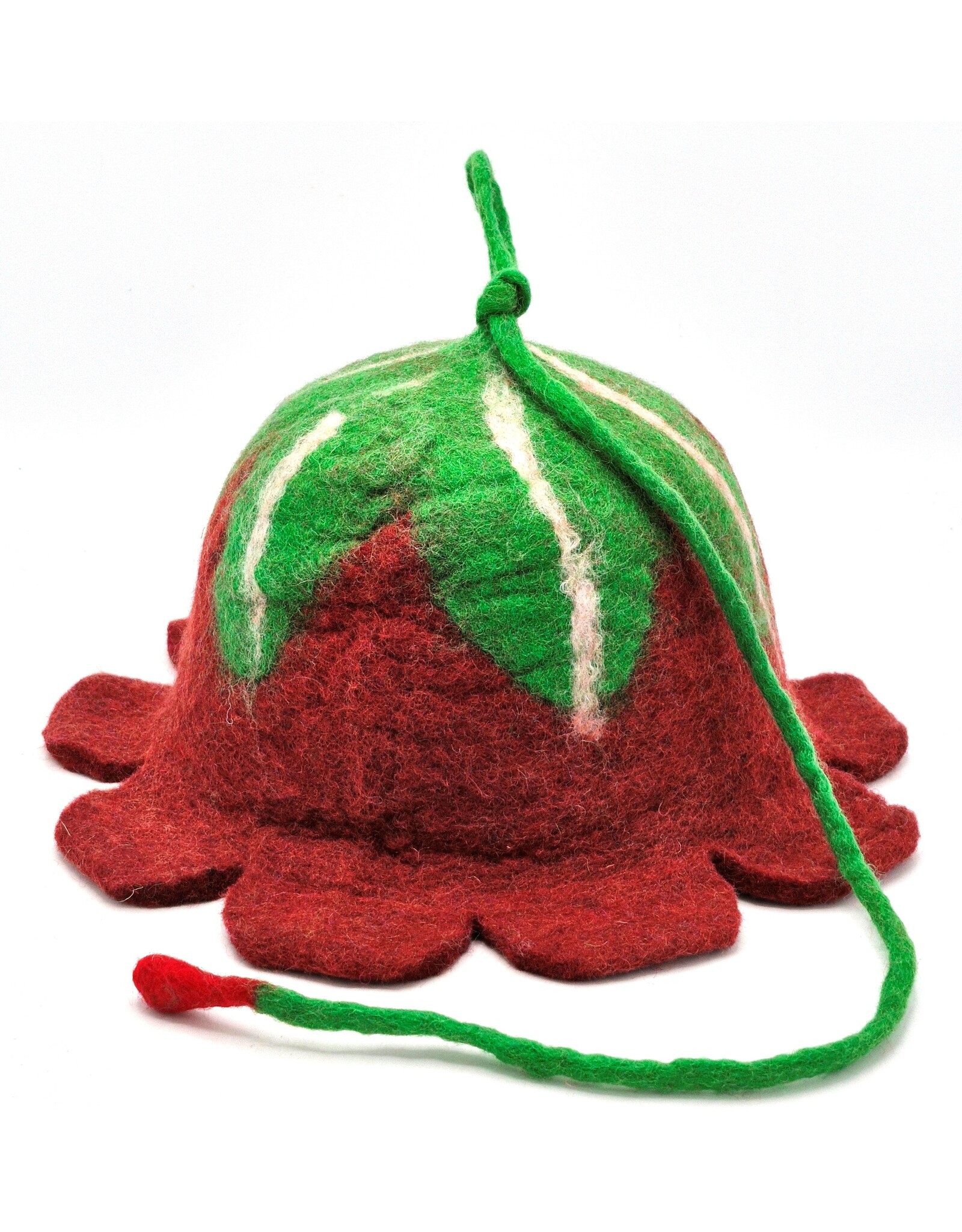 Trukado Miscellaneous - Vilten hoed - Sauna muts Bloem Bordeaux