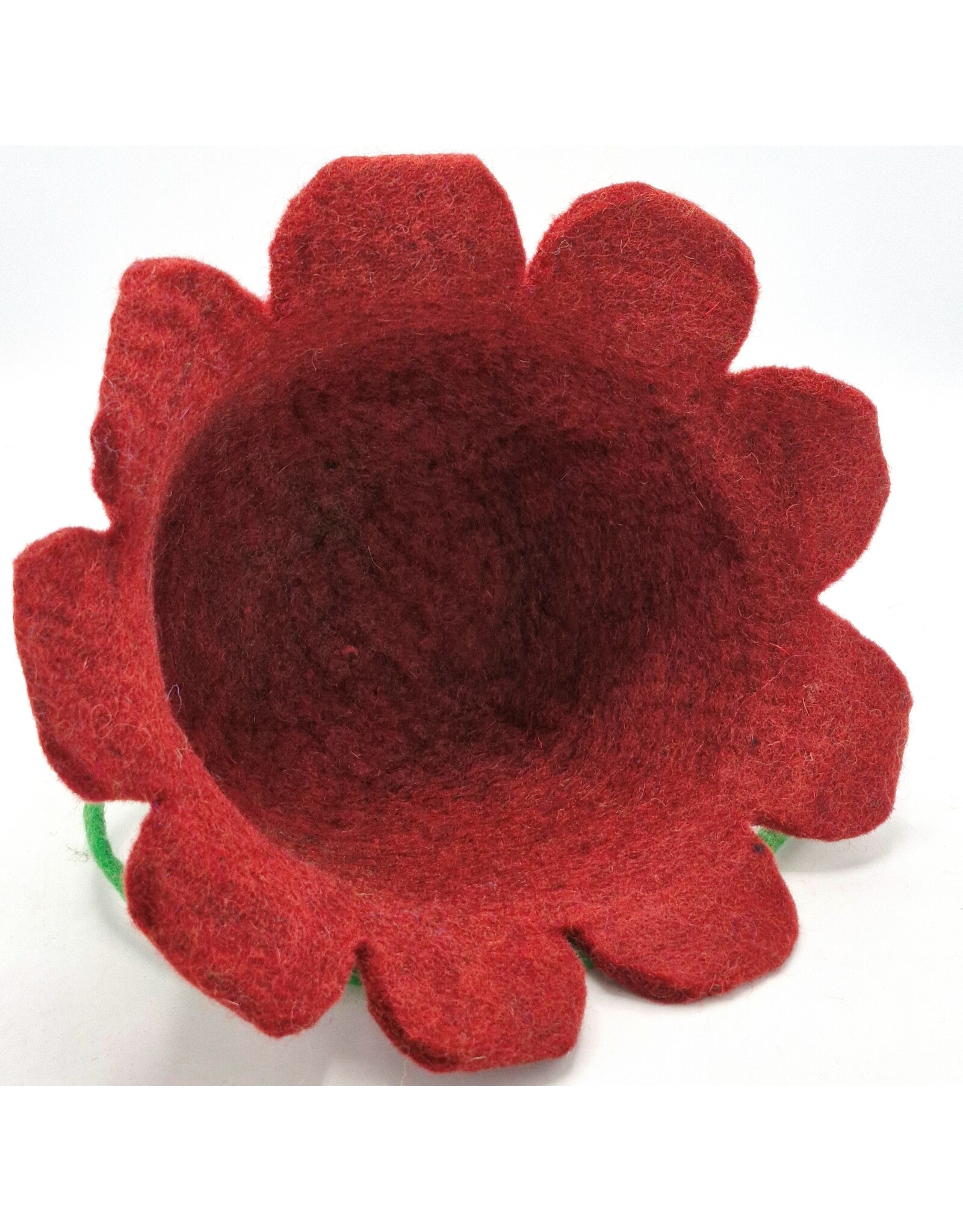 Trukado Miscellaneous - Vilten hoed - Sauna muts Bloem Bordeaux