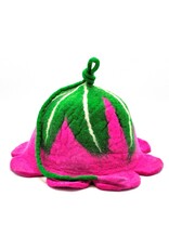 Trukado Miscellaneous - Vilten Hoed - Sauna muts Bloem (fuchsia)