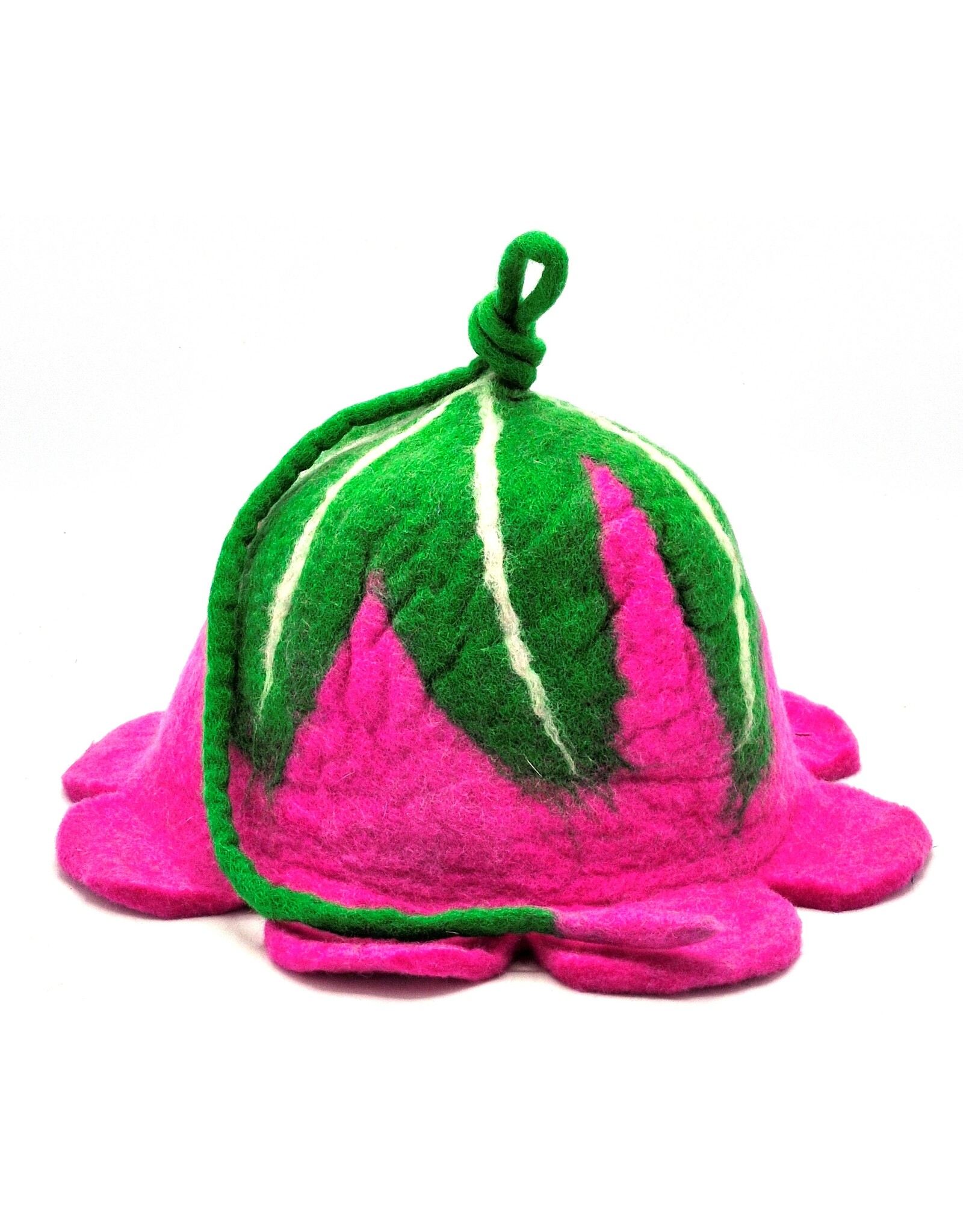 Trukado Miscellaneous - Felt Hat - Flower Sauna Cap (fuchsia)