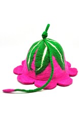 Trukado Miscellaneous - Vilten Hoed - Sauna muts Bloem (fuchsia)