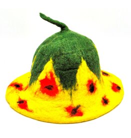 Trukado Felt hat - Sauna cap Yellow Wild Strawberry
