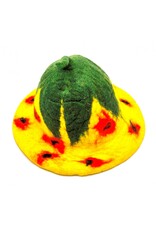 Trukado Miscellaneous - Felt hat - Sauna cap Yellow Wild Strawberry