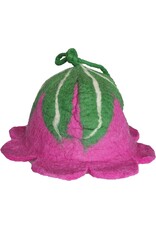 Trukado Miscellaneous - Felt Hat - Sauna cap Flower candy Pink