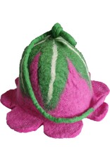 Trukado Miscellaneous - Felt Hat - Sauna cap Flower candy Pink